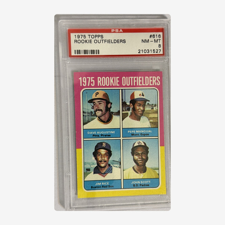 Front of 1975 Topps Jim Rice Rookie 