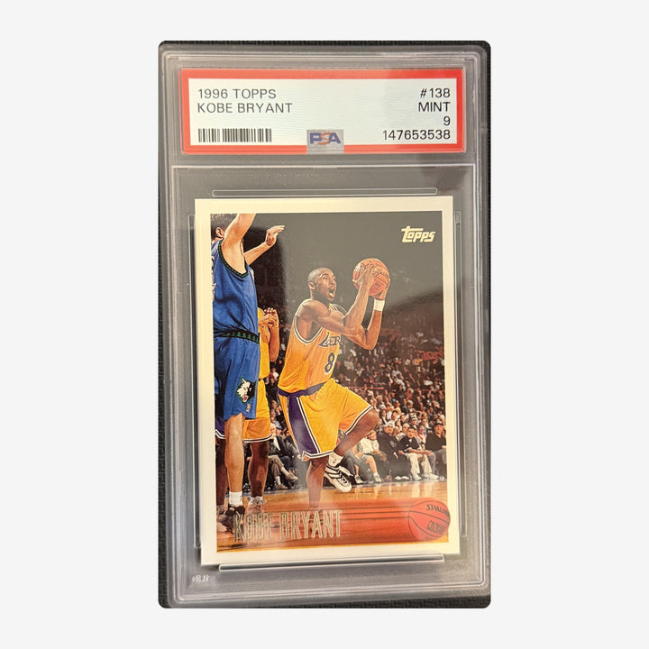 Front of 1996-97 Topps Kobe Bryant Rookie 