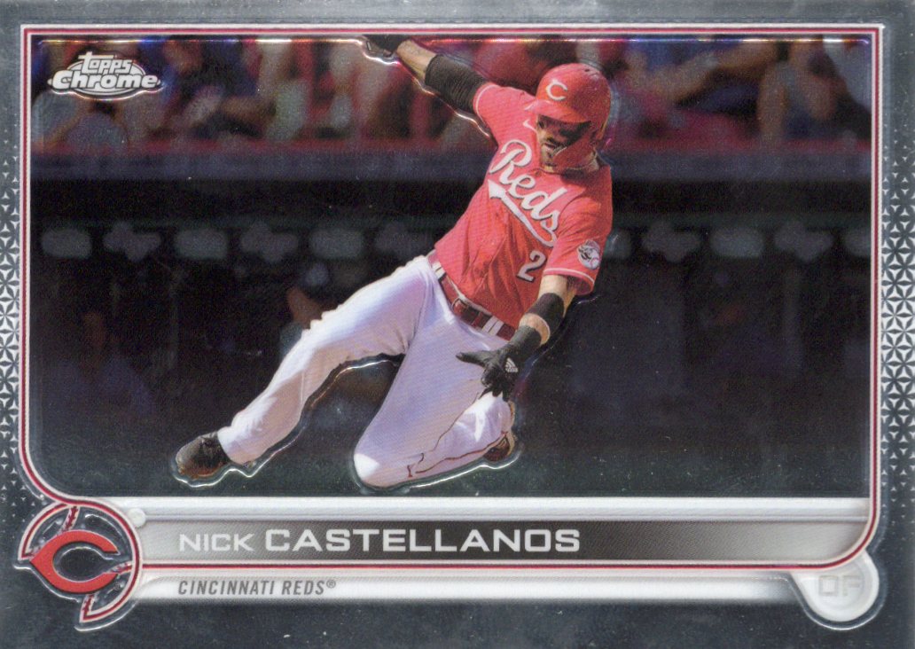 2022 Topps Chrome Sonic Nick Castellanos #4 Base front scan