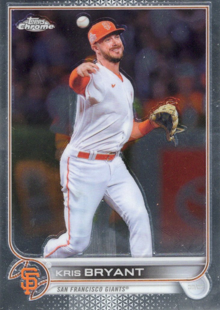 2022 Topps Chrome Sonic Kris Bryant #9 Base front scan