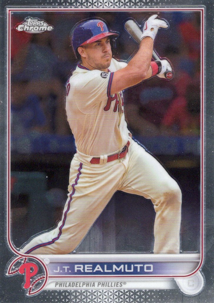 2022 Topps Chrome Sonic J.T. Realmuto #13 Base front scan