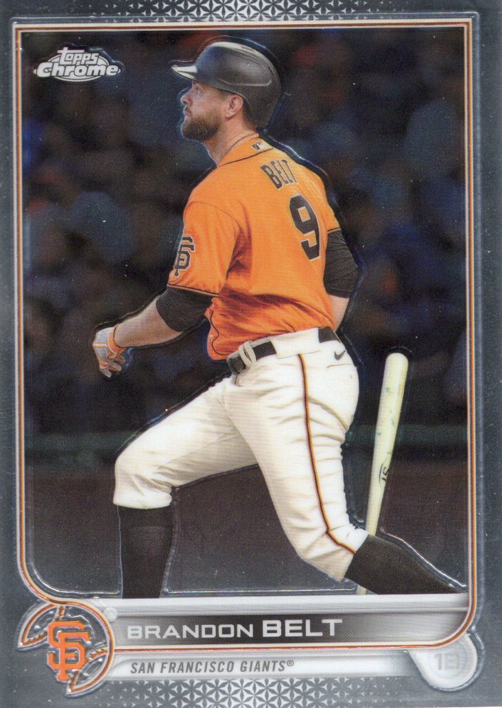 2022 Topps Chrome Sonic Brandon Belt #26 Base front scan