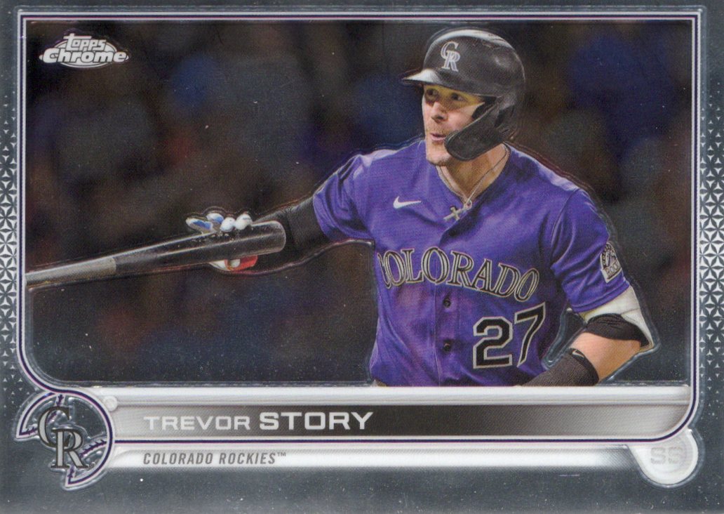 2022 Topps Chrome Sonic Trevor Story #27 Base front scan