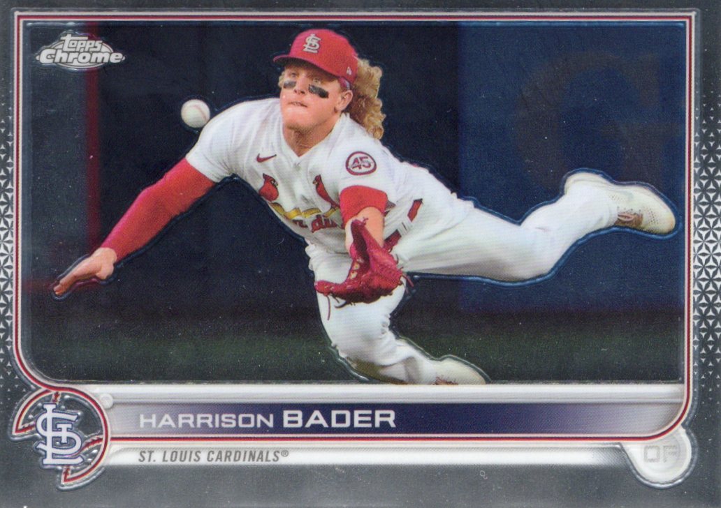 2022 Topps Chrome Sonic Harrison Bader #31 Base front scan