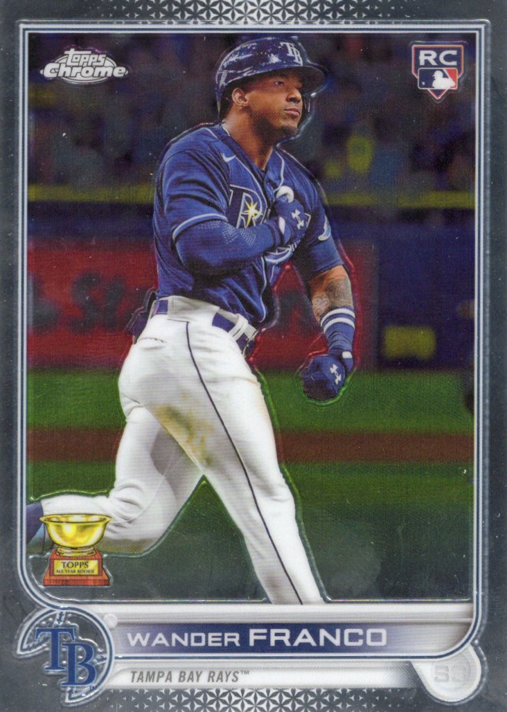 2022 Topps Chrome Sonic Wander Franco Rookie #35 Base front scan