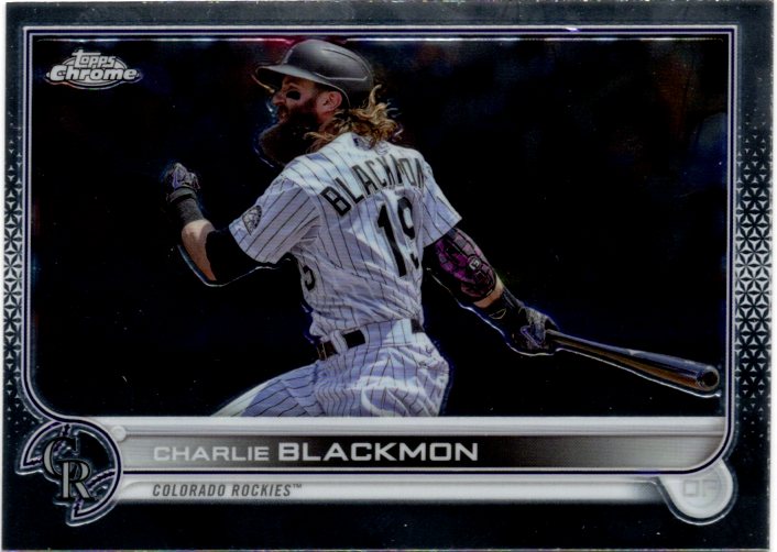 2022 Topps Chrome Sonic Charlie Blackmon #37 Base front scan