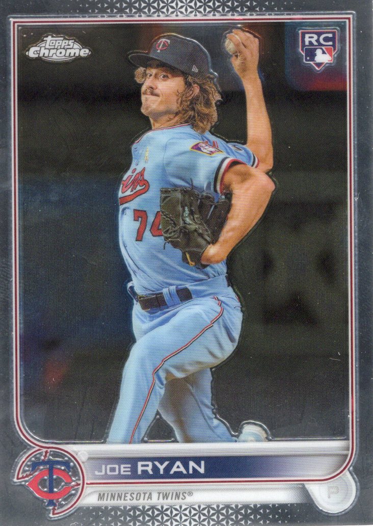 2022 Topps Chrome Sonic Joe Ryan Rookie #48 Base front scan
