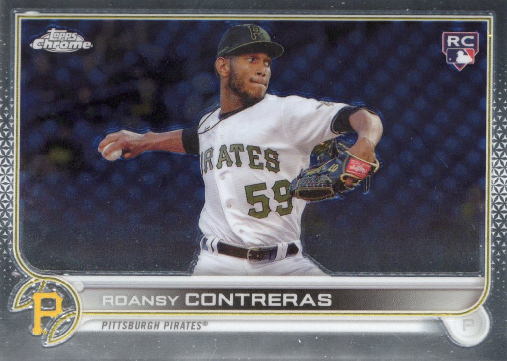 2022 Topps Chrome Sonic Roansy Contreras Rookie #53 Base front scan
