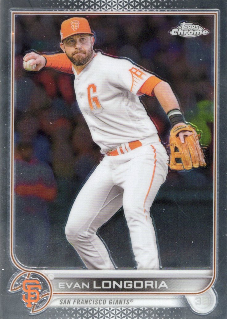 2022 Topps Chrome Sonic Evan Longoria #54 Base front scan