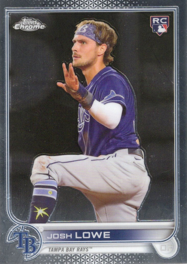 2022 Topps Chrome Sonic Josh Lowe Rookie #83 Base front scan