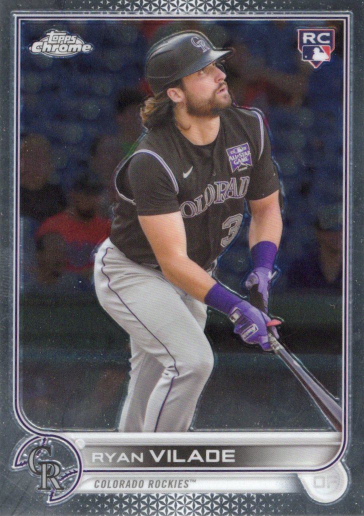 2022 Topps Chrome Sonic Ryan Vilade Rookie #85 Base front scan