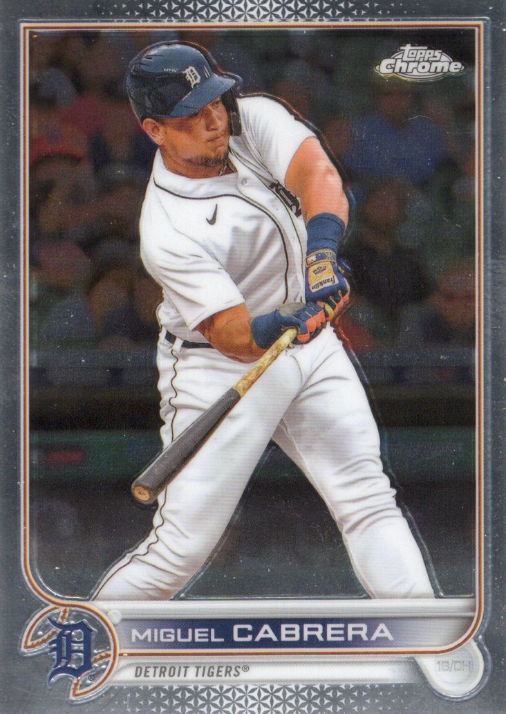 2022 Topps Chrome Sonic Miguel Cabrera #96 Base front scan