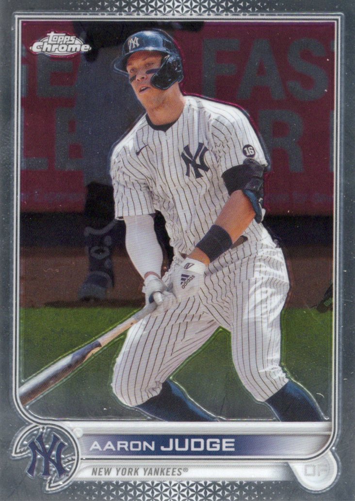 2022 Topps Chrome Sonic Aaron Judge #99 Base front scan