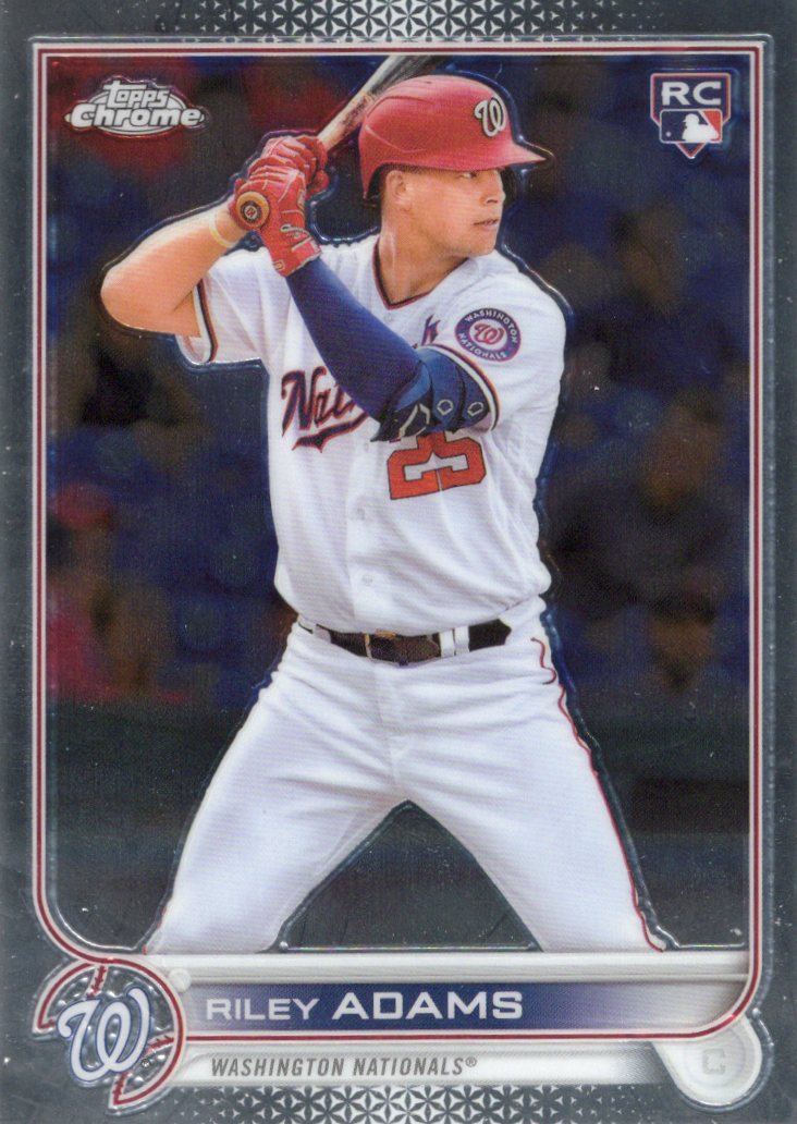 2022 Topps Chrome Sonic Riley Adams Rookie #103 Base front scan