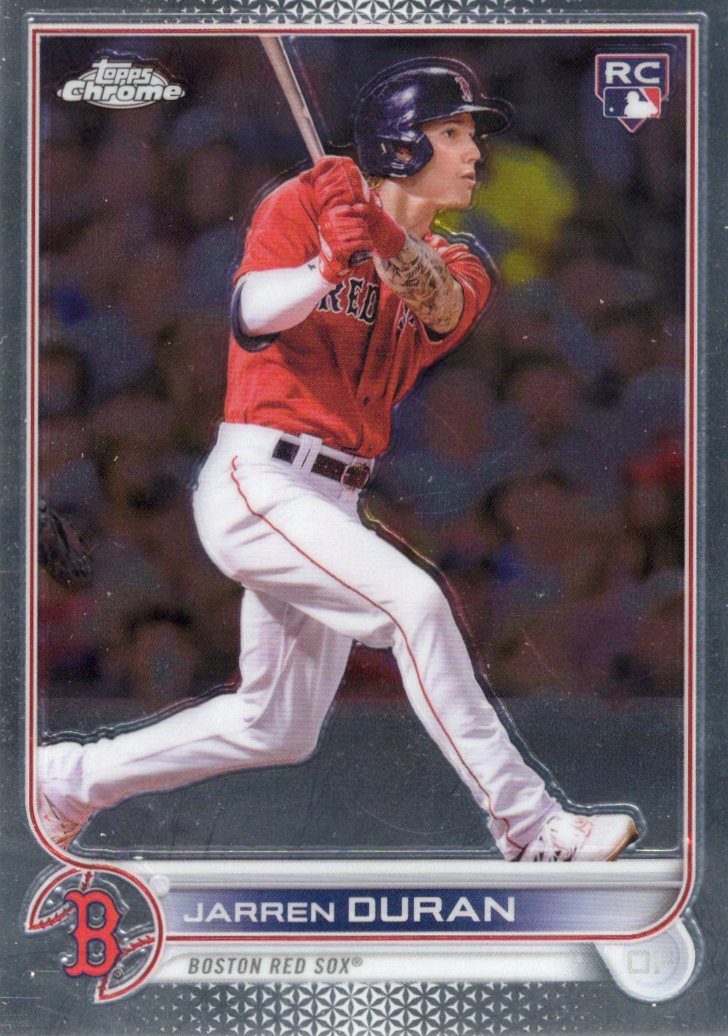 2022 Topps Chrome Sonic Jarren Duran Rookie #113 Base front scan