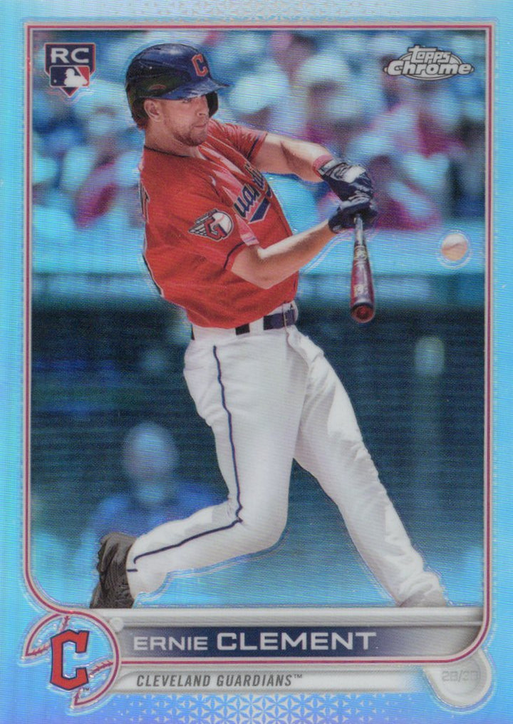 2022 Topps Chrome Sonic Ernie Clement Rookie 