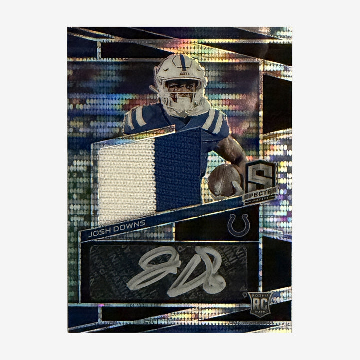 2023 Panini Spectra Josh Downs Rookie Patch Autographs 