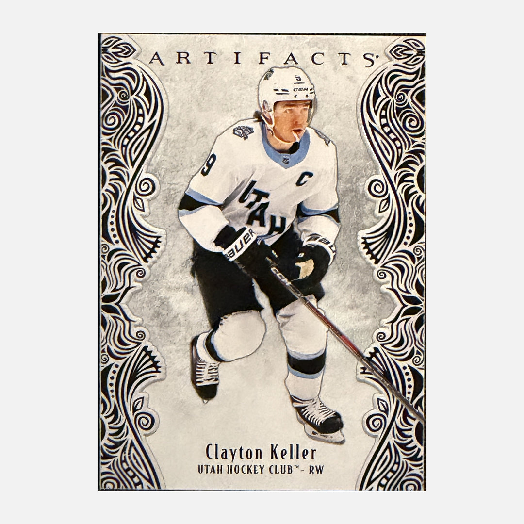 Front of 2025-26 Artifacts Clayton Keller #35 - Utah Hockey Club