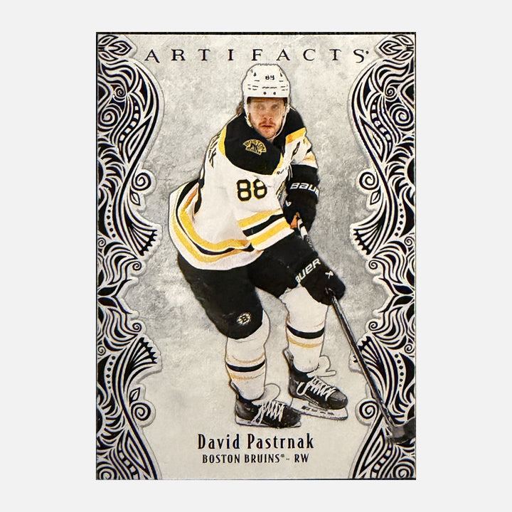Front of 2025-26 Artifacts David Pastrnak 