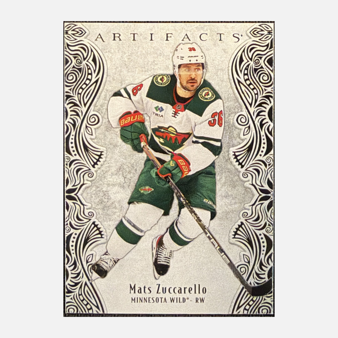 Front of 2025-26 Artifacts Mats Zuccarello #41 - Minnesota Wild