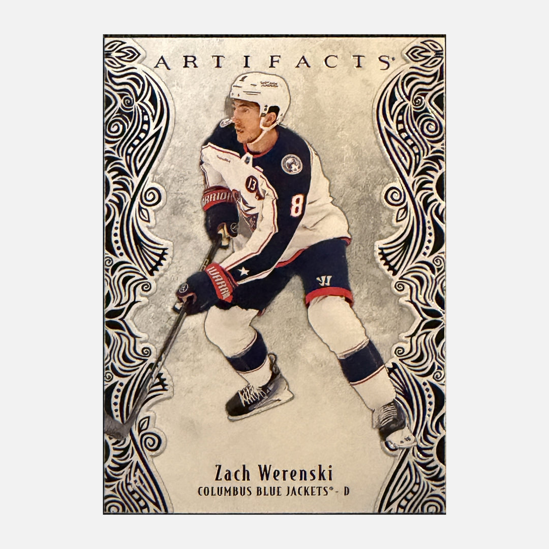 Front of 2025-26 Artifacts Zach Werenski #5 - Columbus Blue Jackets