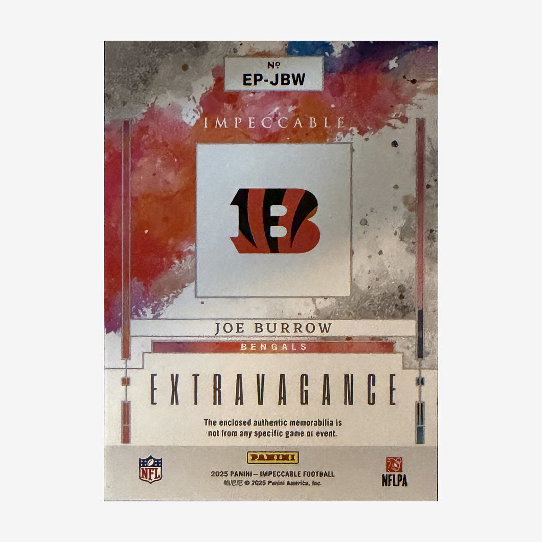 2025 Panini Impeccable Joe Burrow Extravagance Patches 