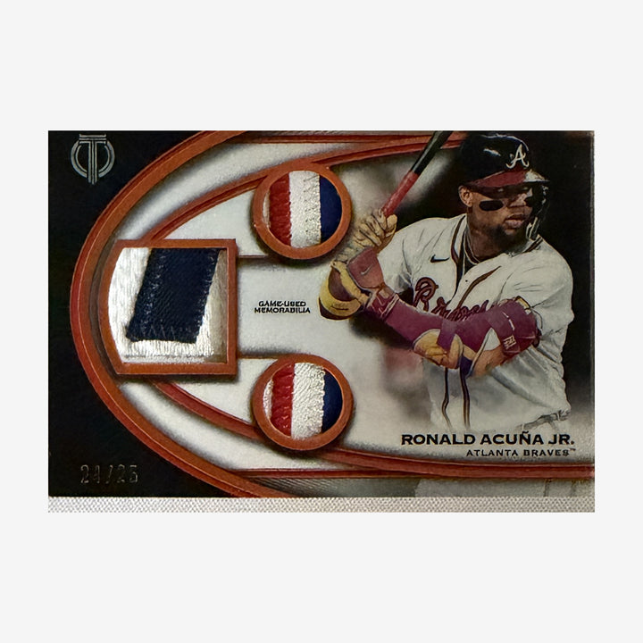 2026 Topps Tribute Ronald Acuña Jr. Tribute Triple Relics 